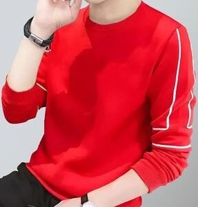 EyeBogler Men's Printed PoloNeck Blue Tshirts