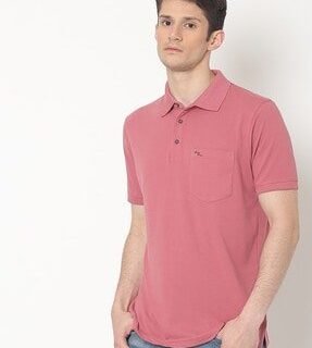EyeBogler Men's Printed PoloNeck Blue Tshirts