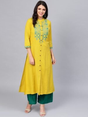 SHEHZADE New Embroidery Gaithering Anarkali kurti