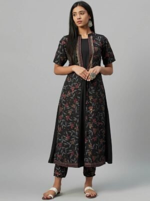 SHEHZADE New Embroidery Gaithering Anarkali kurti