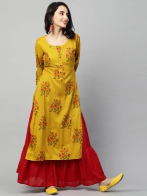 SHEHZADE New Embroidery Gaithering Anarkali kurti