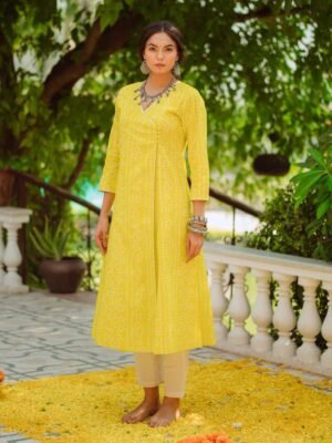 SHEHZADE New Embroidery Gaithering Anarkali kurti