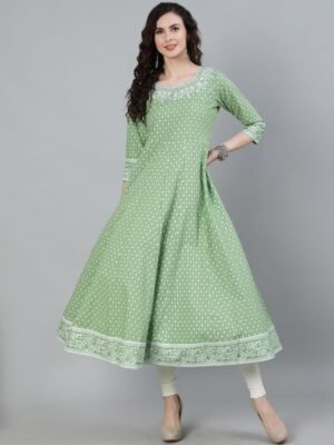 SHEHZADE New Embroidery Gaithering Anarkali kurti