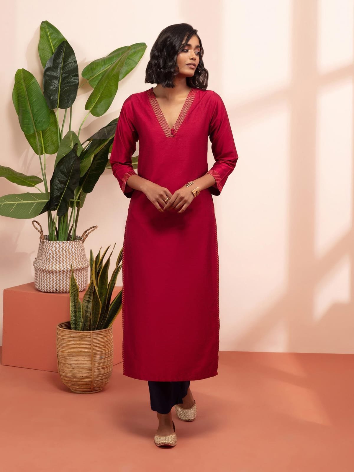 SHEHZADE New Embroidery Gaithering Anarkali kurti