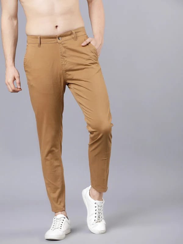 4 Way Plain Strachble Trouser For Man