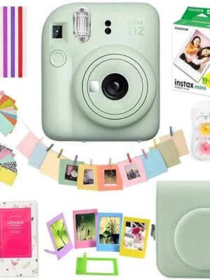 Mini 12 Instant Camera Pink / Blue / Mint / White / Purple + 20 Sheets Instax Mini Film + Album + PU