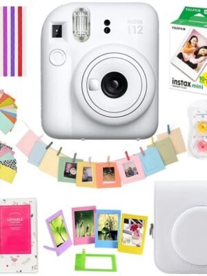 Mini 12 Instant Camera Pink / Blue / Mint / White / Purple + 20 Sheets Instax Mini Film + Album + PU
