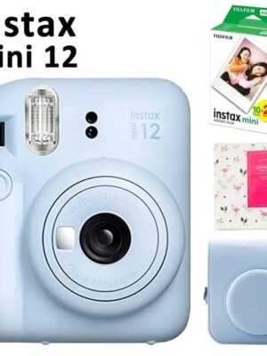 Mini 12 Instant Camera Pink / Blue / Mint / White / Purple + 20 Sheets Instax Mini Film + Album + PU