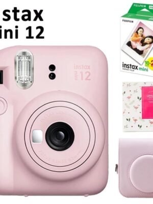Mini 12 Instant Camera Pink / Blue / Mint / White / Purple + 20 Sheets Instax Mini Film + Album + PU