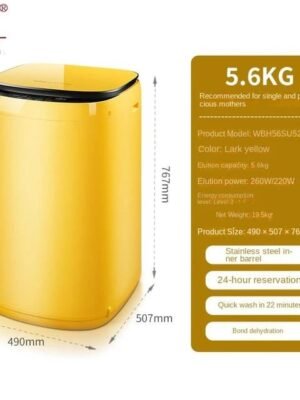 Mini Electric Washer Home 220V Machines Baby Household Small Semi-automatic Shoe Brush and Laundry Dual-purpose Washing Machine