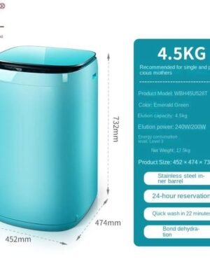 Mini Electric Washer Home 220V Machines Baby Household Small Semi-automatic Shoe Brush and Laundry Dual-purpose Washing Machine