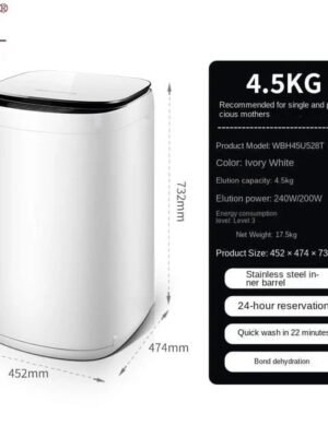 Mini Electric Washer Home 220V Machines Baby Household Small Semi-automatic Shoe Brush and Laundry Dual-purpose Washing Machine