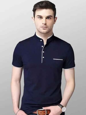 Stylish Cotton Sleeves  T-shirt For Men