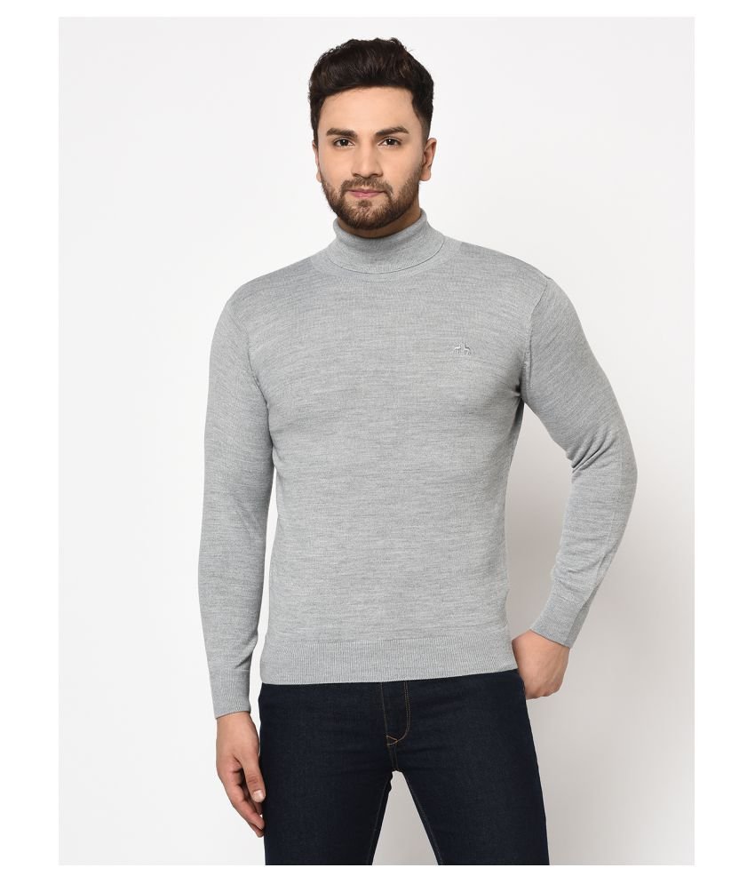 98 Degree North Grey High Neck Sweater Single