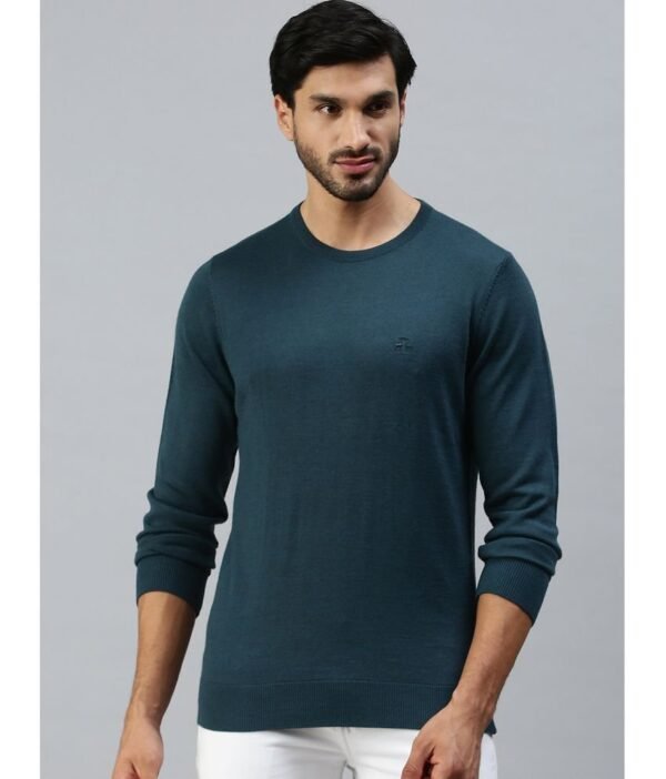 98 Degree North - Teal Woollen Blend Men's Pullover Sweater ( Pack of 1 )