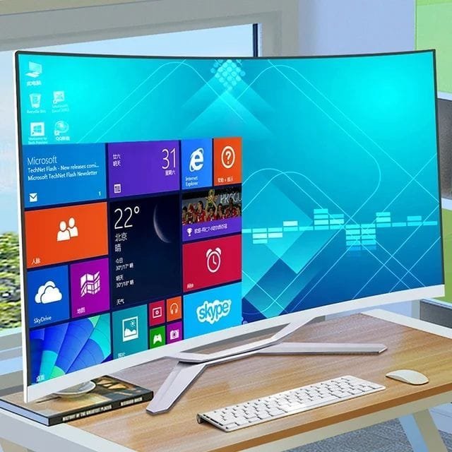 24 inch Led High Quality Built-in Battery Desktop Monoblock Gaming Computer With Webcam