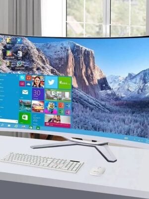 24 inch Led High Quality Built-in Battery Desktop Monoblock Gaming Computer With Webcam