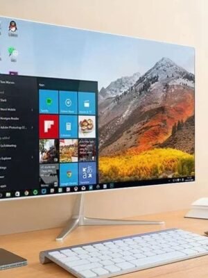24 inch Led High Quality Built-in Battery Desktop Monoblock Gaming Computer With Webcam