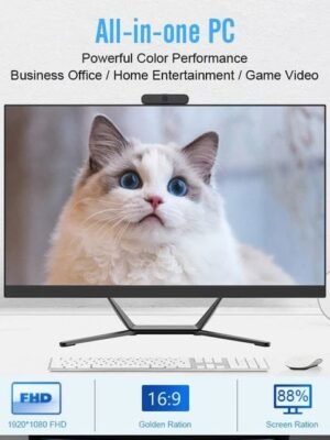 24 inch Led High Quality Built-in Battery Desktop Monoblock Gaming Computer With Webcam