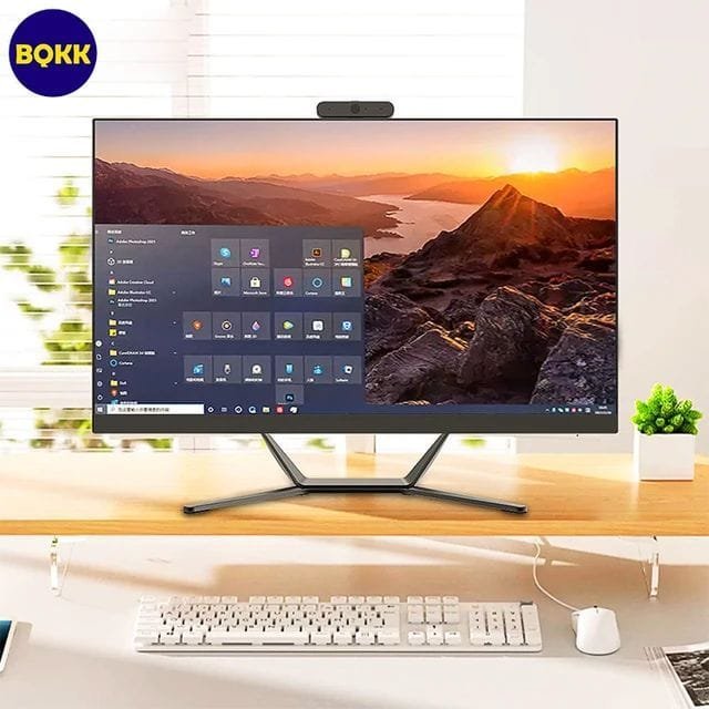 24 inch Led High Quality Built-in Battery Desktop Monoblock Gaming Computer With Webcam