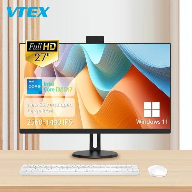 24 inch Led High Quality Built-in Battery Desktop Monoblock Gaming Computer With Webcam
