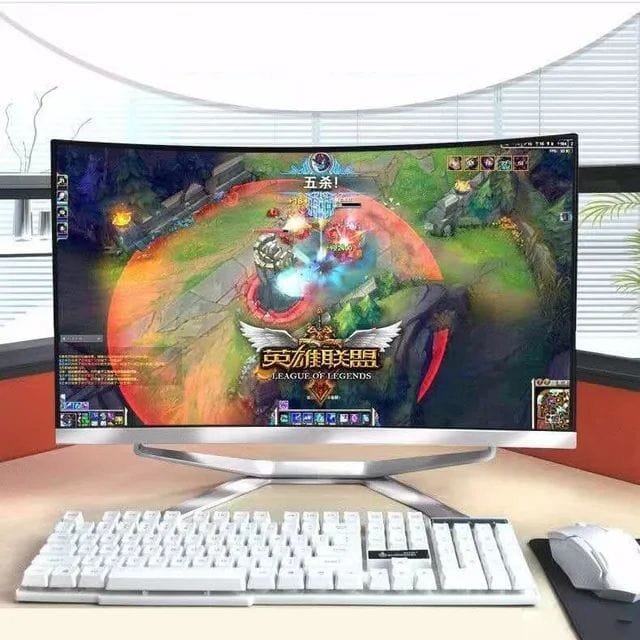 24 inch Led High Quality Built-in Battery Desktop Monoblock Gaming Computer With Webcam