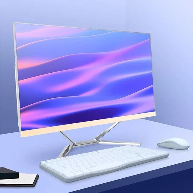 24 inch Led High Quality Built-in Battery Desktop Monoblock Gaming Computer With Webcam