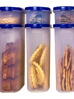 Analog kitchenware - Plastic Navy Blue Food Container ( Set of 6 - 2500 )