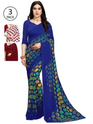 ANAND SAREES Women Women Pack of 3 Printed Sarees