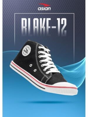 ASIAN BLAKE-12 Black Men's Sneakers