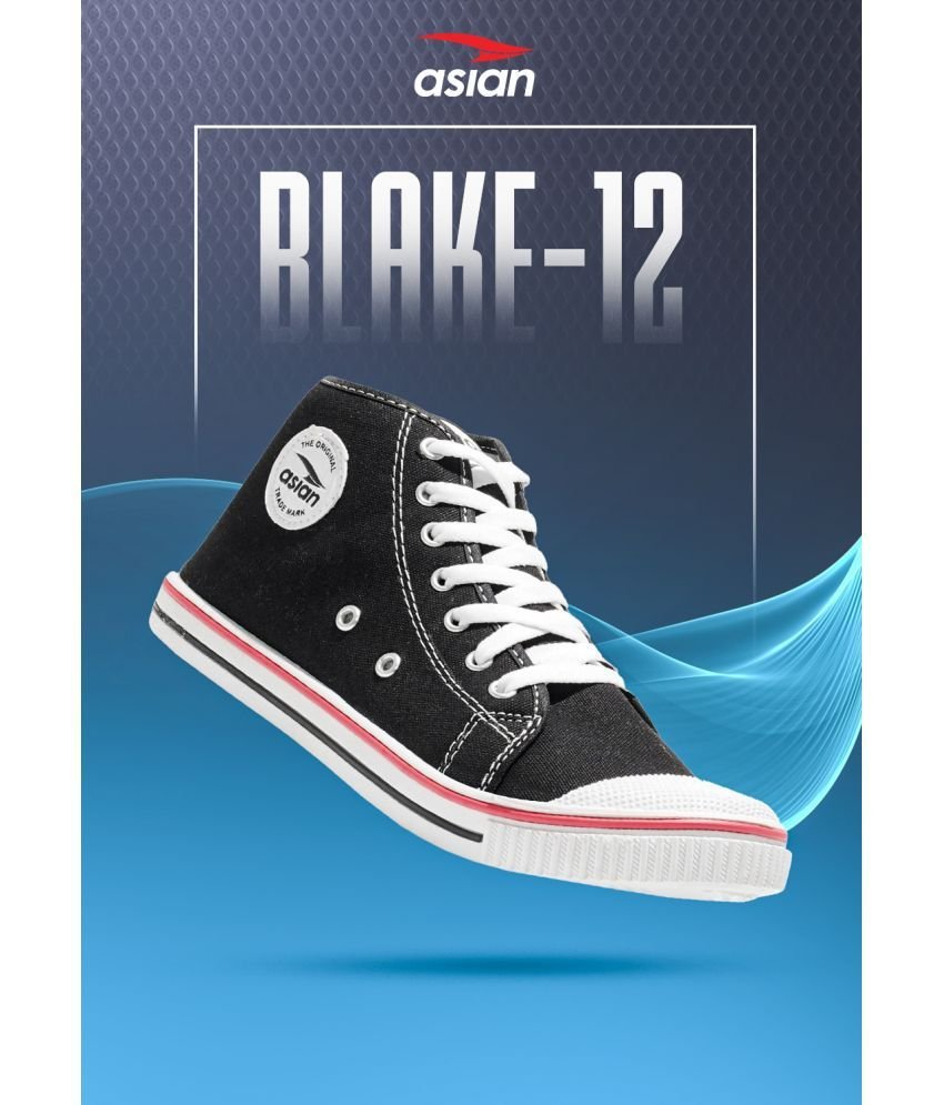 ASIAN BLAKE-12 Black Men's Sneakers