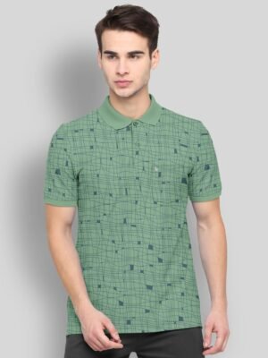 BULLMER - Green Cotton Blend Regular Fit Men's Polo T Shirt ( Pack of 1 )