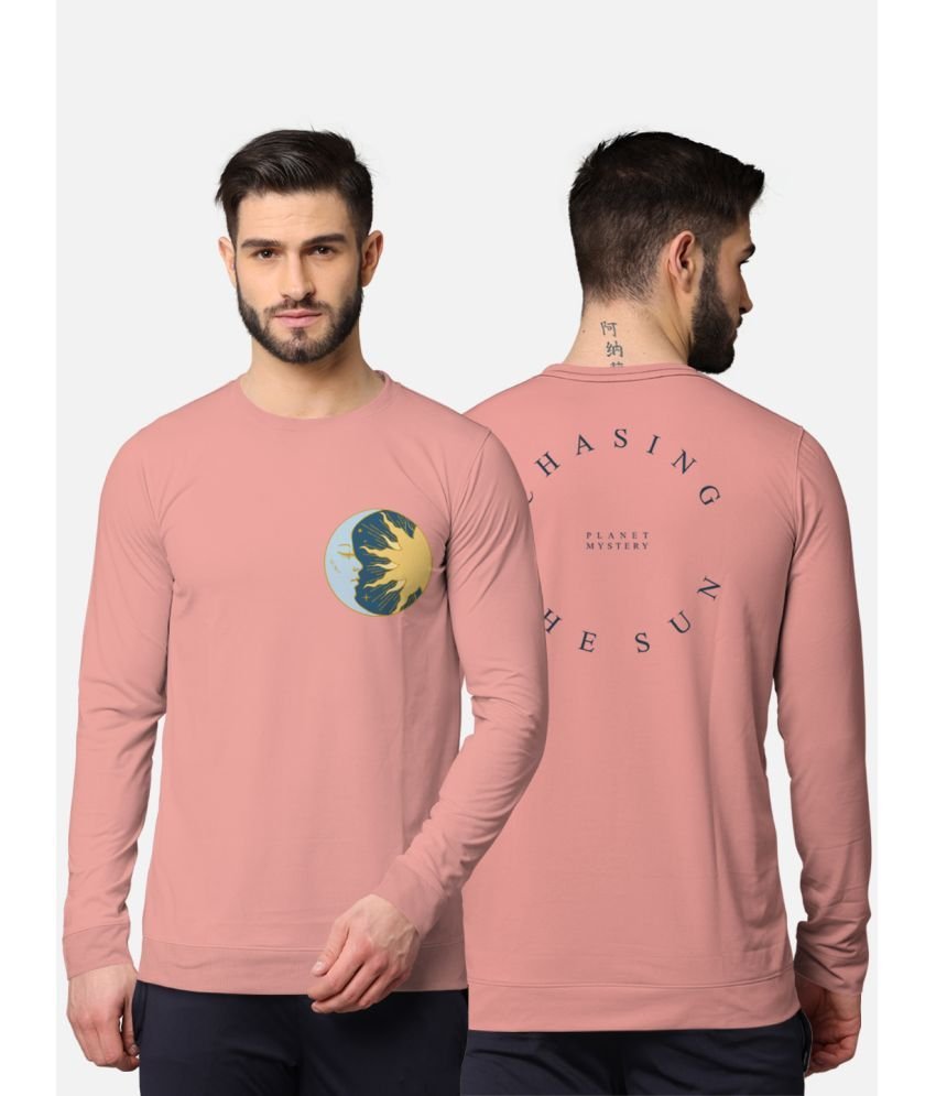 BULLMER - Pink Cotton Blend Slim Fit Men's T-Shirt ( Pack of 1 )