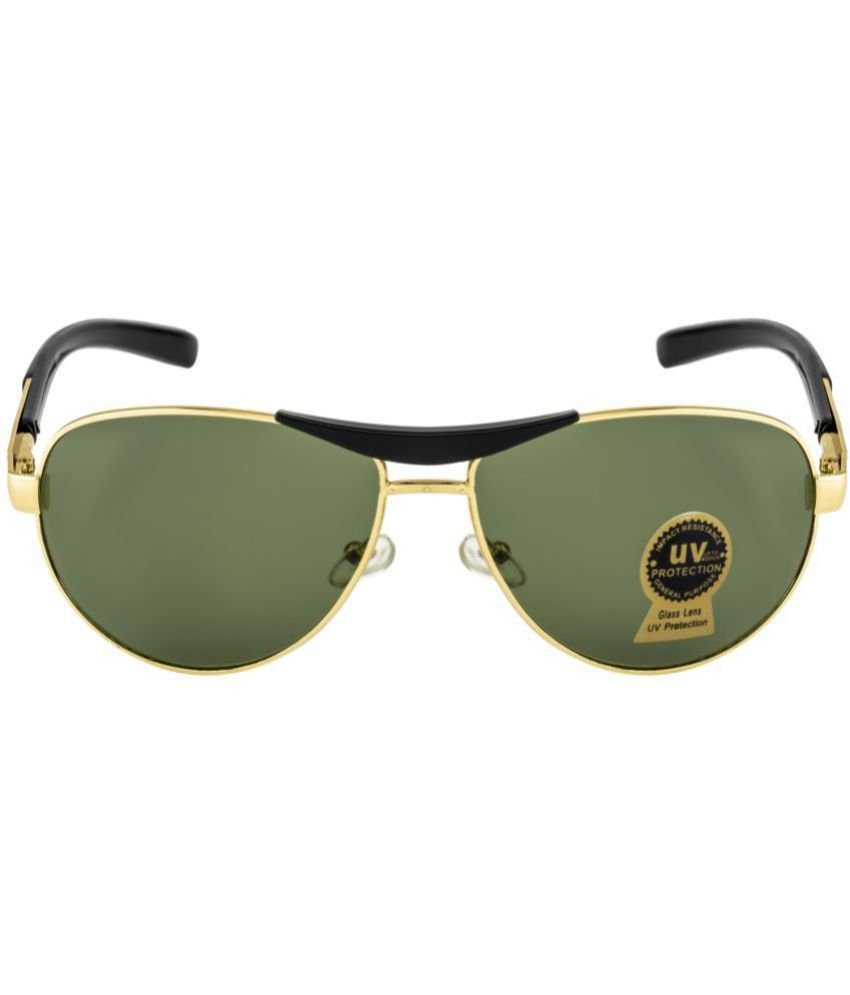 Fair-X - Gold Pilot Sunglasses ( Pack of 1 )
