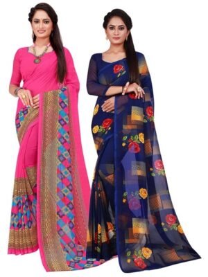 Florence Women Magenta Sarees