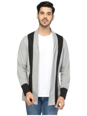 Glito - Grey Cotton Blend Men's Cardigan Sweater ( Pack of 1 )