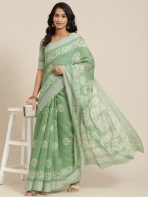 Designer Festive Gorgeous  Saree with unstitched blouse for Women