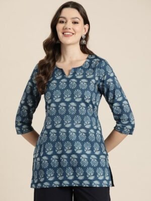 HERE&NOW Printed Pure Cotton Kurti