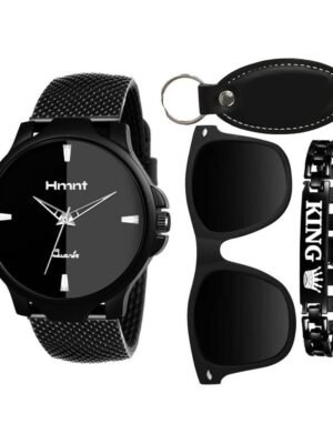 hmnt Black Silicon Analog Men's Watch