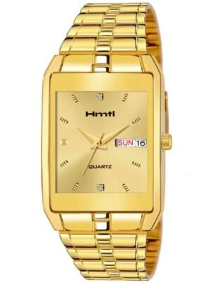 HMTL Gold Metal Analog Men's Watch