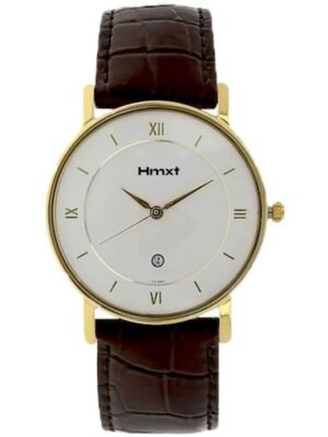 HMXT Brown Leather Analog Men's Watch