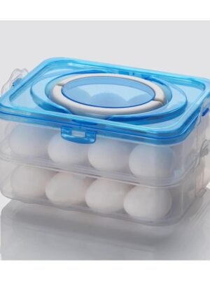 HOMETALES Plastic Transparent Egg Container ( Set of 1 )