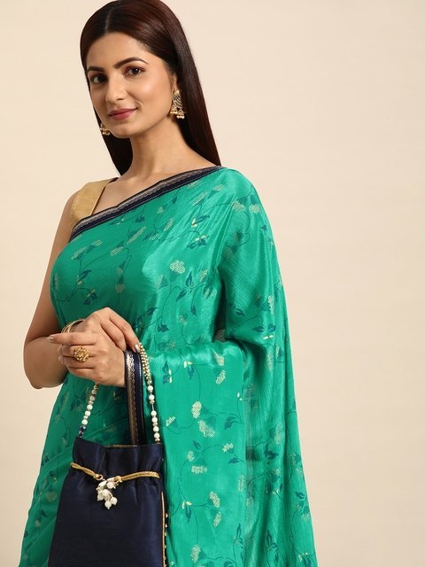 Indian Women Floral Printed Saree