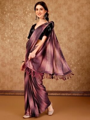 Indian Women Ombre Ready To Wear Saree Saree