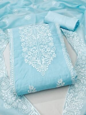 KALINI Ethnic Motifs Embroidered Unstitched Dress Material