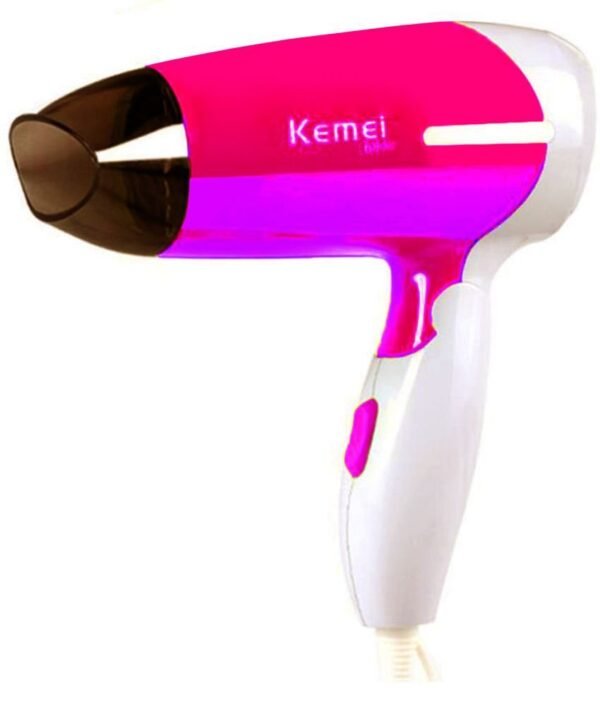 Kemei Salon 1200W Foldable Hair Dryer ( Pink )