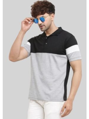 Leotude - Black Cotton Blend Regular Fit Men's Polo T Shirt ( Pack of 1 )