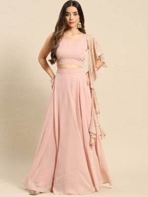 MABISH by Sonal Jain V-Neck Top With Flared Skirt Co-Ords