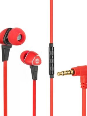 Macjack Wave 100 3.5 mm Wired Earphone In Ear Powerfull Bass Red