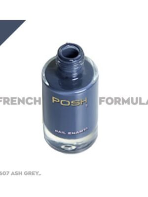 Posh Nail Polish Grey Glossy 9 mL
